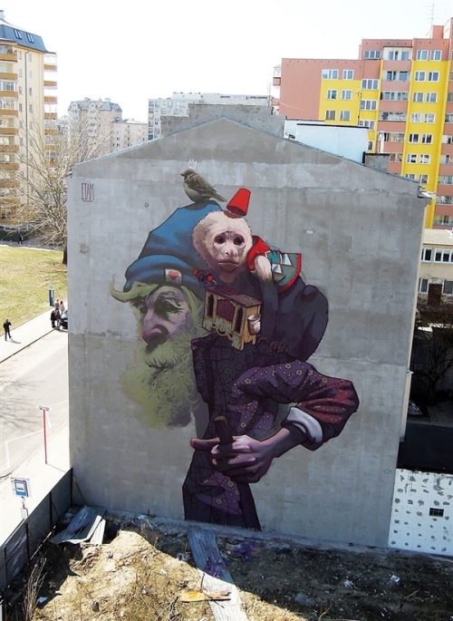 波兰：Etam Cru旧建筑上的涂鸦
